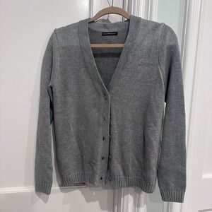 Brandy Melville grey button down sweater